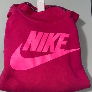 pink nike crewneck